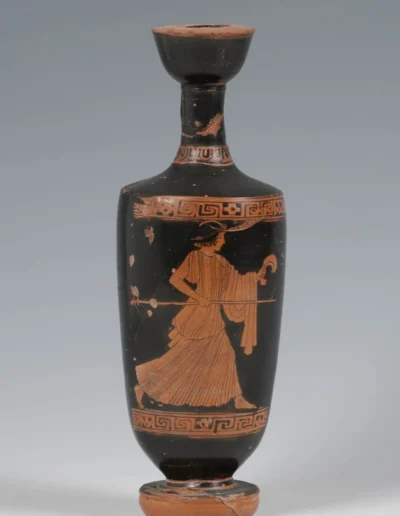 Lekythos attica a figure rosse