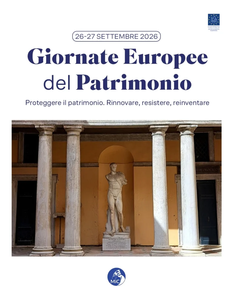Antichi rinnovamenti. La scultura di Agrippa negli spazi veneziani 26 settembre 2026, ore 15:30 Giornate Europee del Patrimonio Museo archeologico nazionale di Venezia